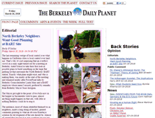 Tablet Screenshot of berkeleydailyplanet.com